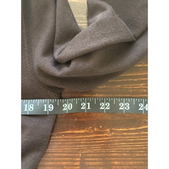 LRL Lauren Jersey Cardigan Blazer S Brown Leather Buckle Preppy Equestrian - Picture 10 of 13